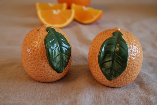 Orange Blossom Salt and Pepper Pots Gift Set- Boxed