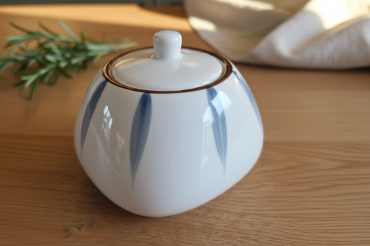 Hand-painted Ceramic Spice Jar – Artisan Kitchen Storage