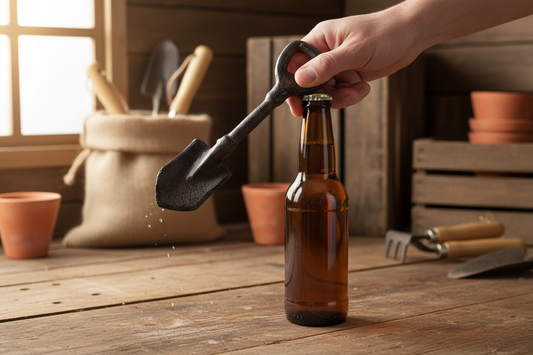Cast Iron Spade shaped Bottle Opener, 14.7cm
