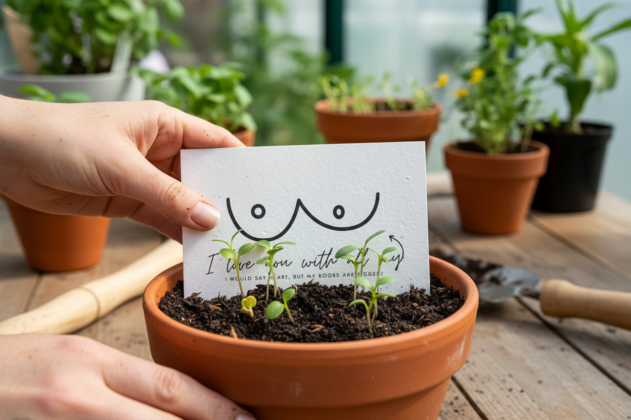 Plantable Greeting Card - I Love You With All My Heart