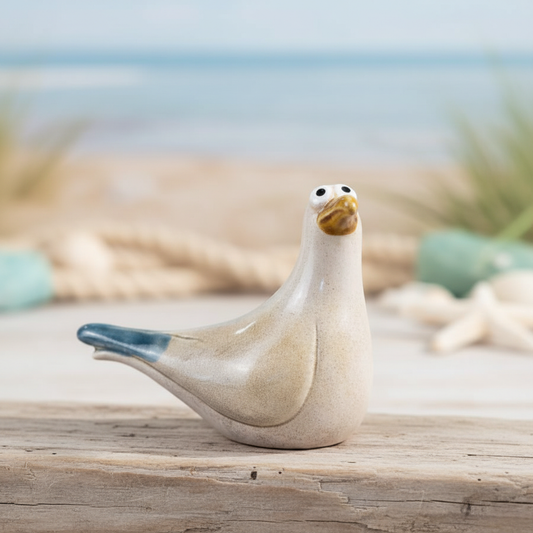 Sea Blue Seagull Ornament, 12.5cm