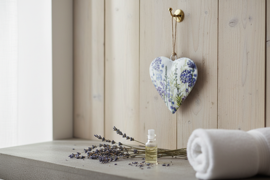 Hanging Lavender Heart, 10cm