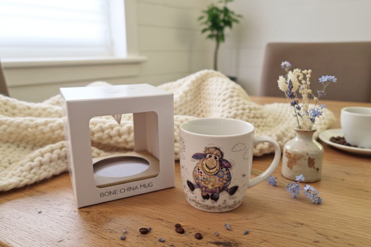 Bug Art Sasha Sheep Mug with presentation box