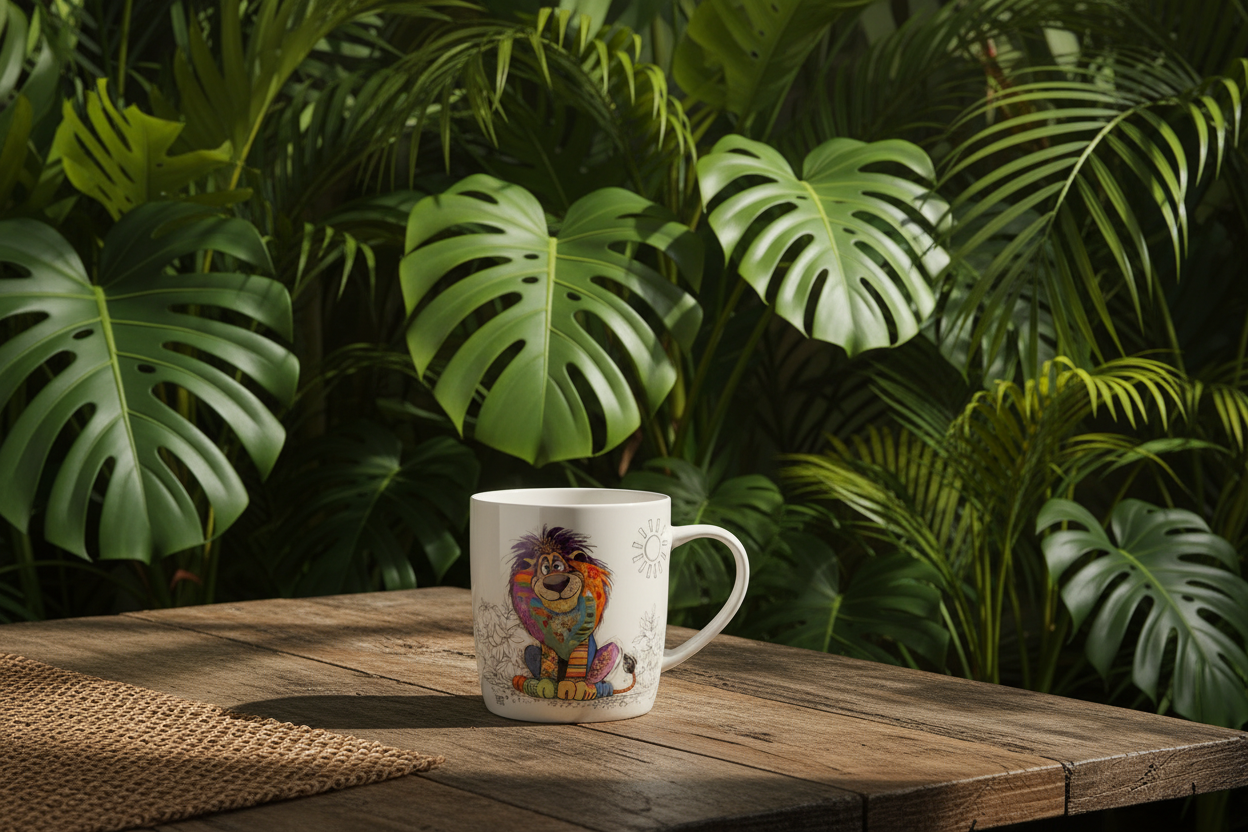 Bug Art Louis Lion Mug with presentation box