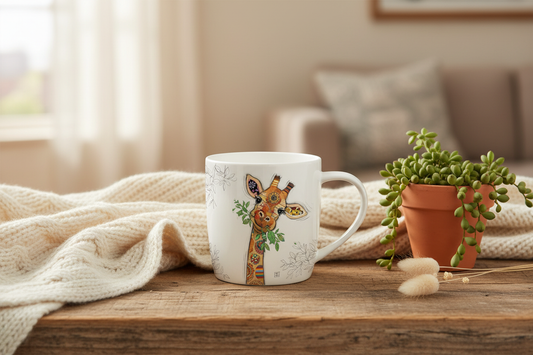 Bug Art Gina Giraffe Mug with presentation box