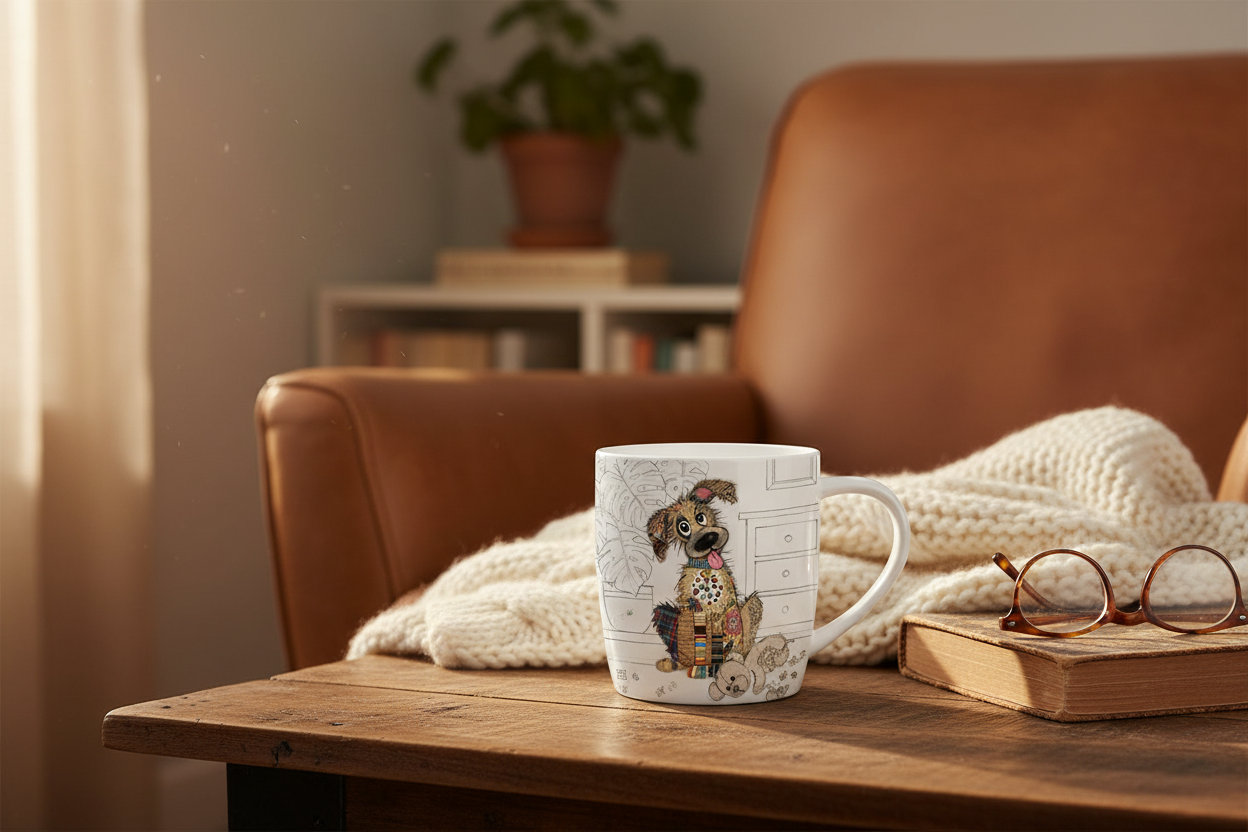 Bug Art Murphy Mutt Mug with presentation box
