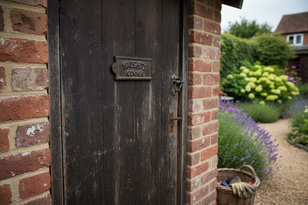 Naughty Corner Cast Iron Wall Sign