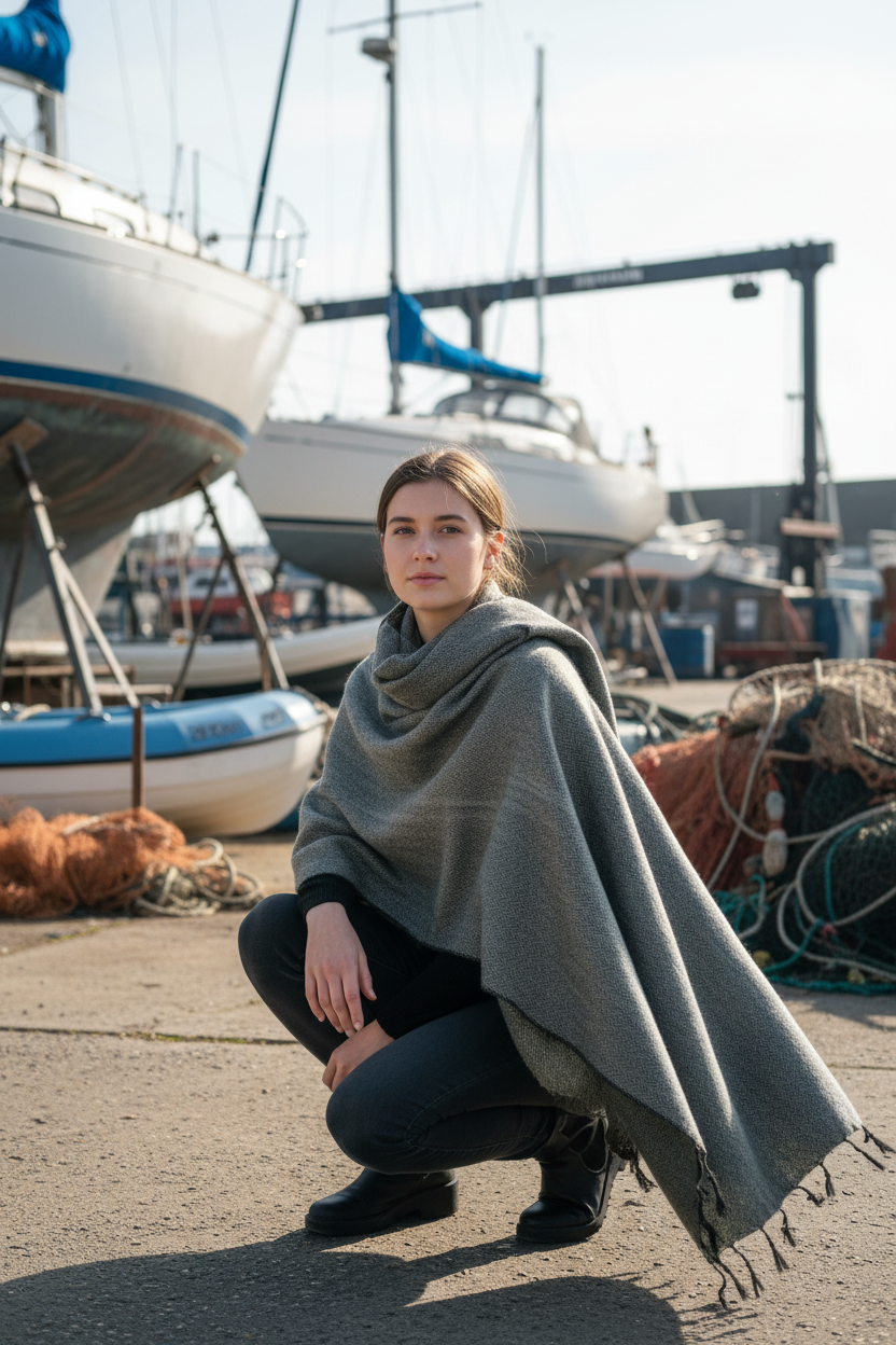 Nepali Herringbone Shawl | Ethically Handloomed