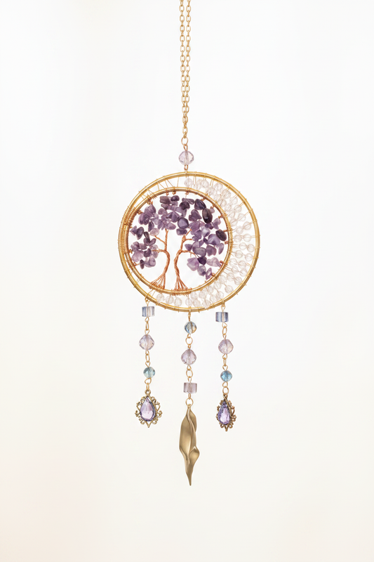 Amethyst Tree of Life Full Frame Light