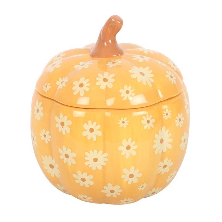 Groovy Floral Pumpkin - Oil Burner H14 cm