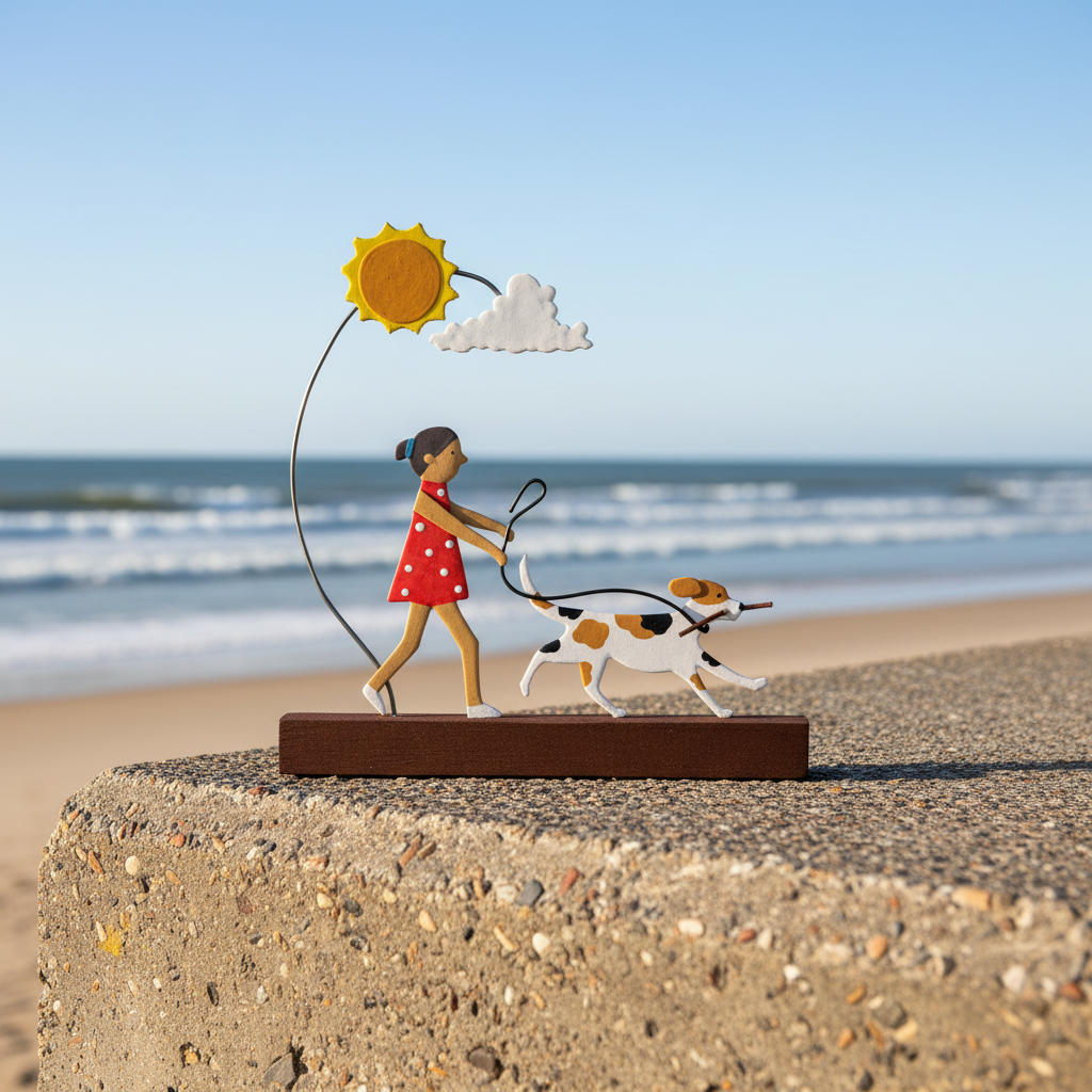 Beach Walk In Sunshine Lifestyle