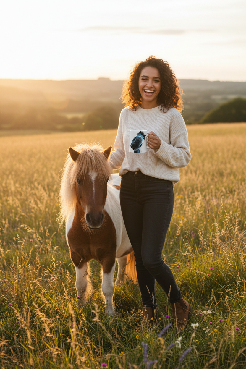 Burt Mug Girl with Pony