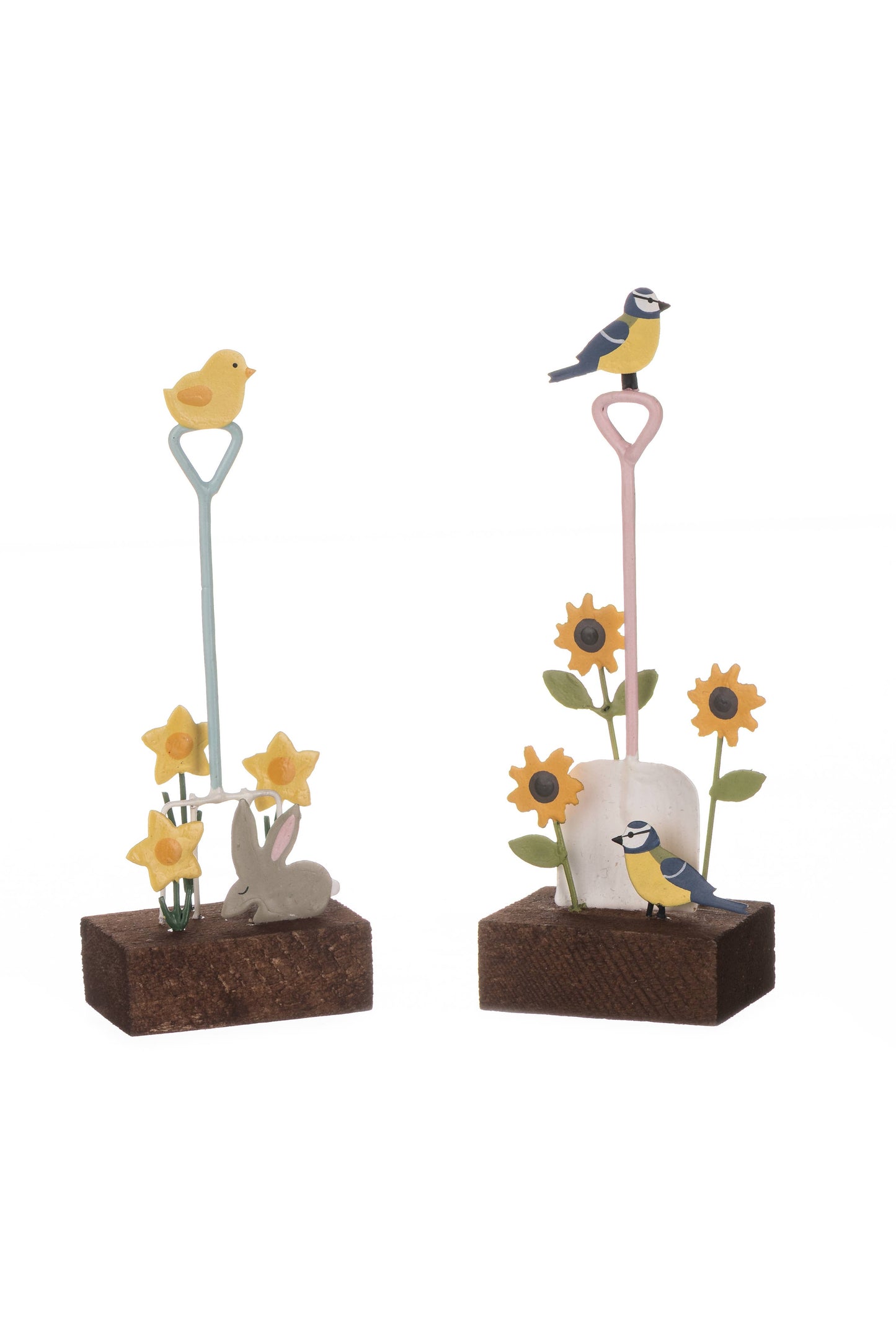 Set of Two Spade and Fork Garden Scenes