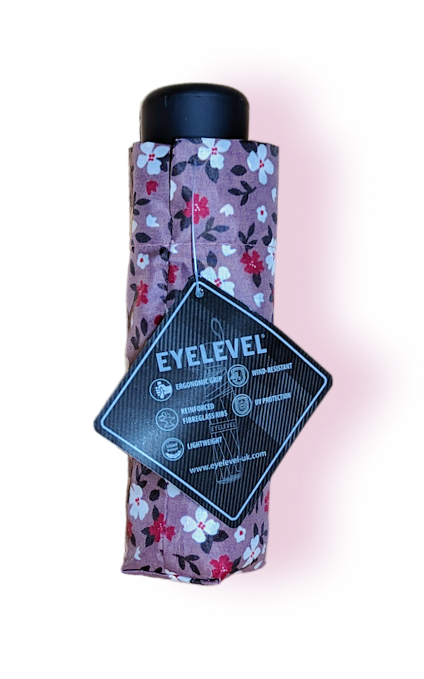 Super Mini Compact Umbrella - 5 Floral Patterns - L18cm Closed