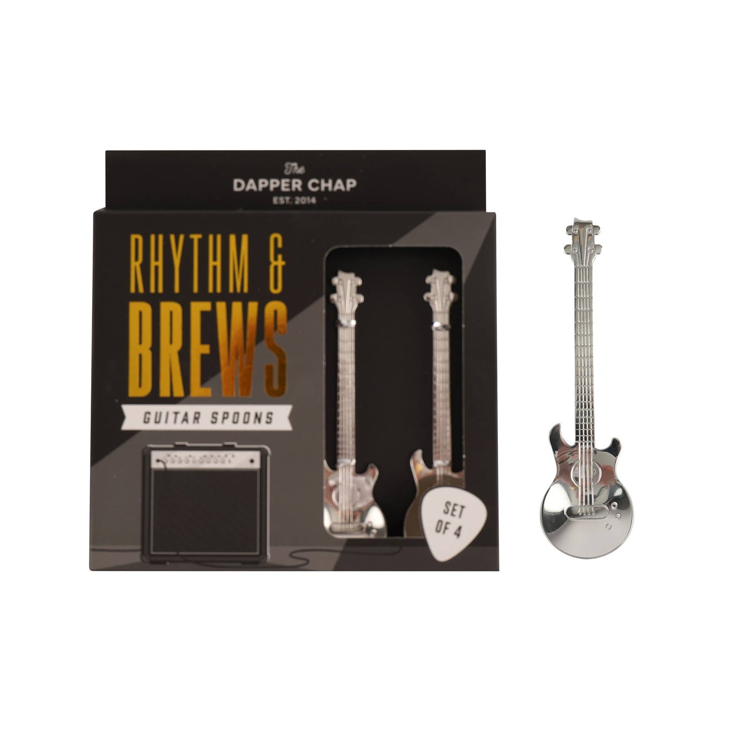 Rhythm & Brews - Set of 4 Guitar Spoons in Gift Box