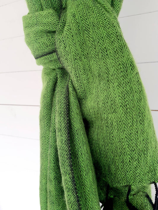 Herringbone Weave Oversized Winter Scarf