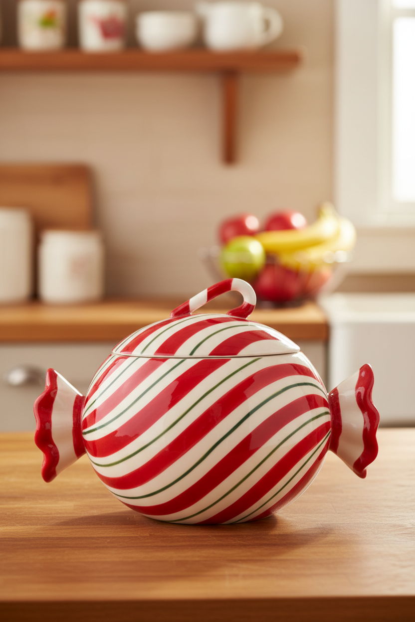 Ceramic Cookie Sweet Jar Lid On – Kitchen Lifestyle