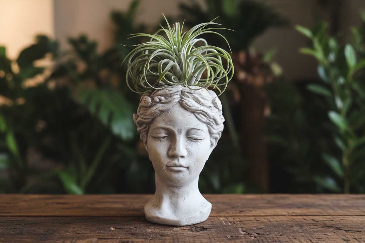Cherub Head Planter Lifestyle Hero Shot