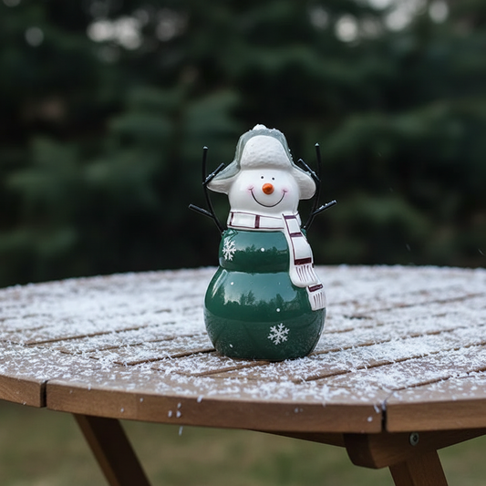 Dark Green Snowman - Outdoor Shot v2