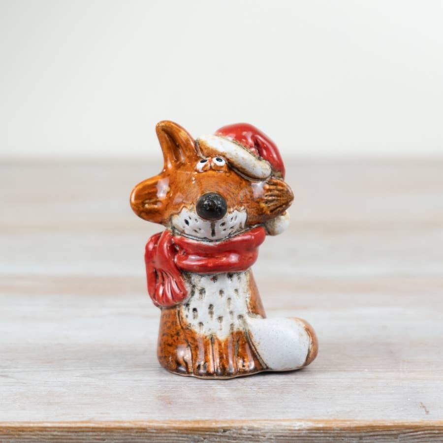 Christmas Fox Ornament, 8.5cm