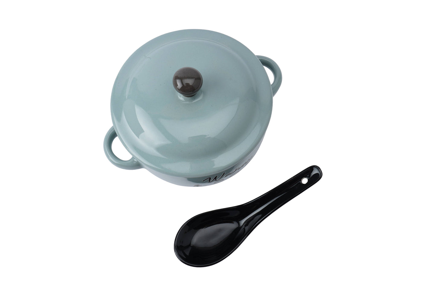 Snuggle Season 'Warm & Cosy' Small Soup Bowl, Lid and spoon.