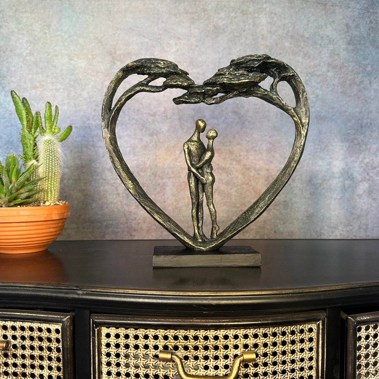 Standing Couple In Heart Tree