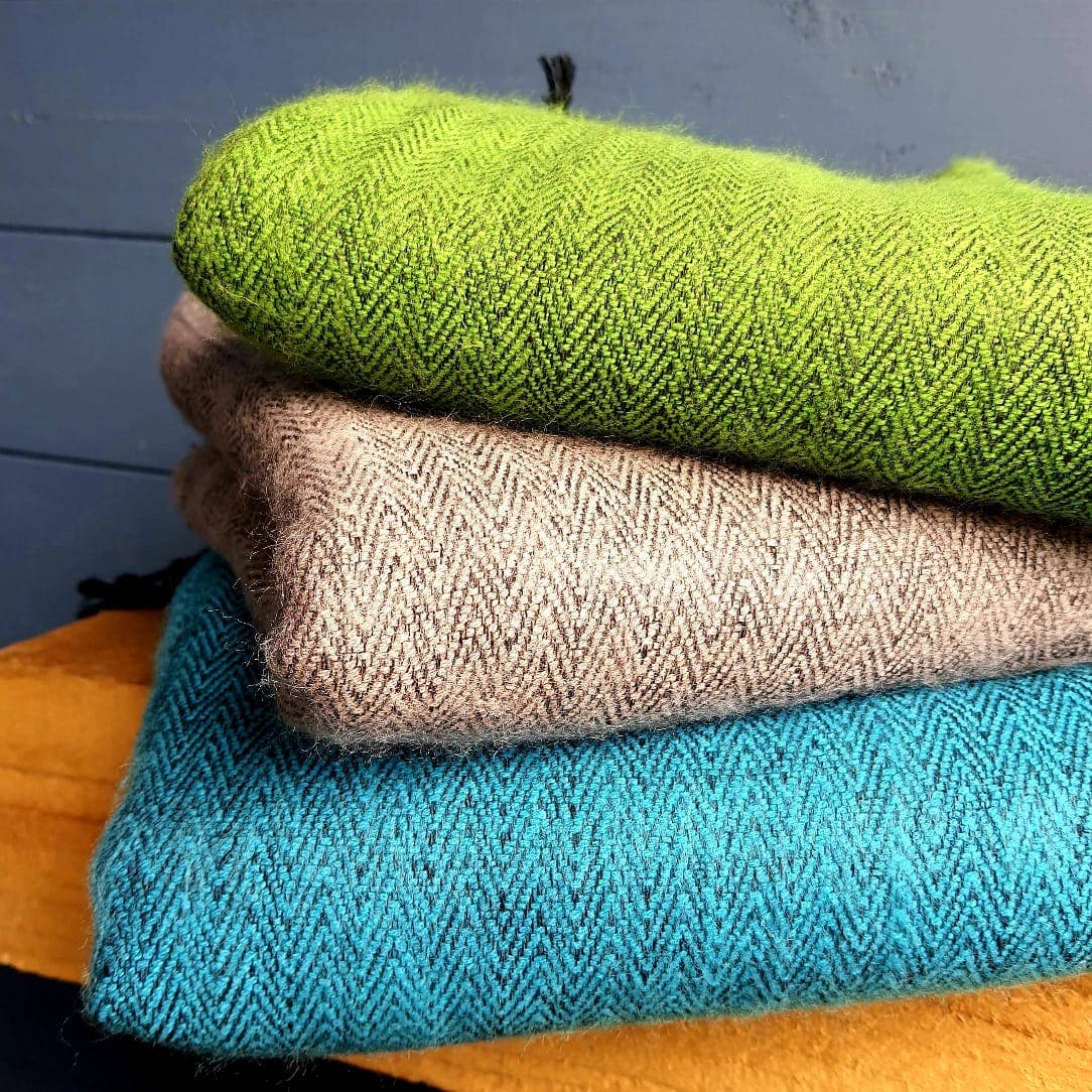 Nepali Herringbone Shawl | Ethically Handloomed