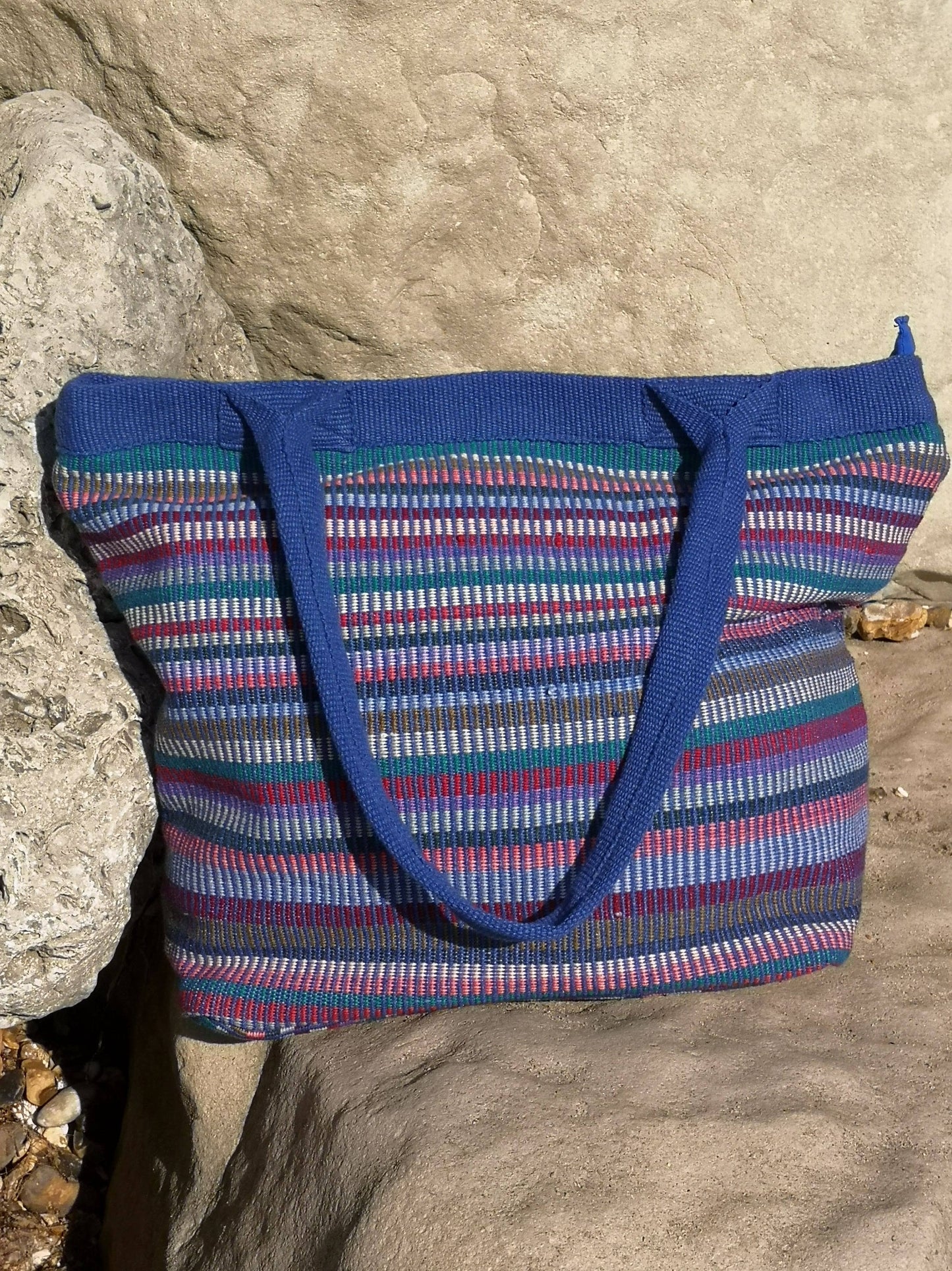 Handwoven Cotton Shoulder Bag – Ethically Made in Nepal