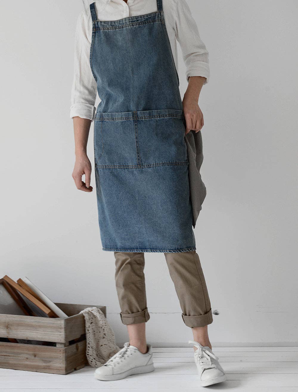 Heavy-Duty Cotton Canvas Denim Apron