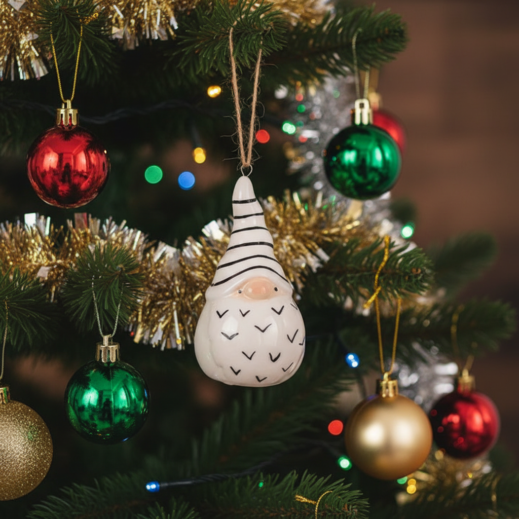 Hanging Santa Gonk - Christmas Tree Shot