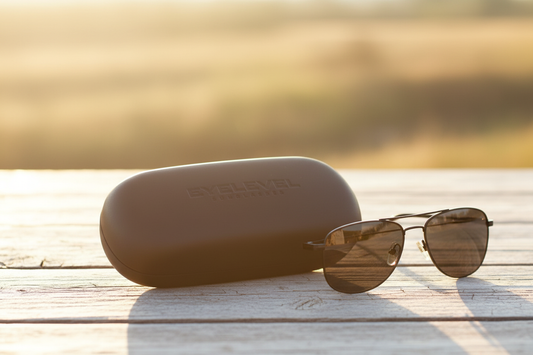 Hard Embossed Sunglasses Case Lifestyle Hero Shot