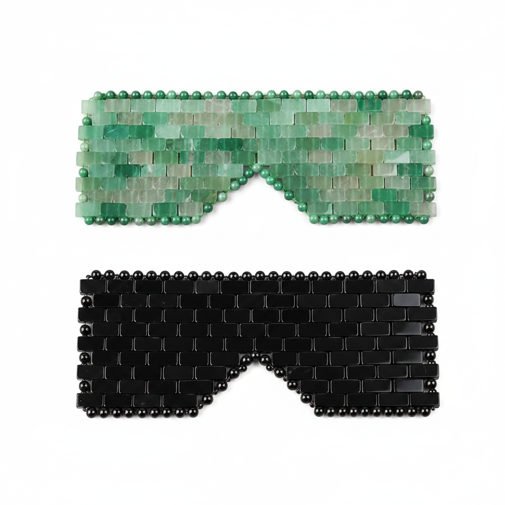 Jade and Obsidian Eye Masks