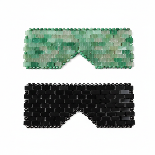 Jade and Obsidian Eye Masks