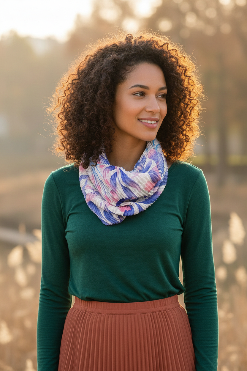 Let Love Bloom Scarf - New Model