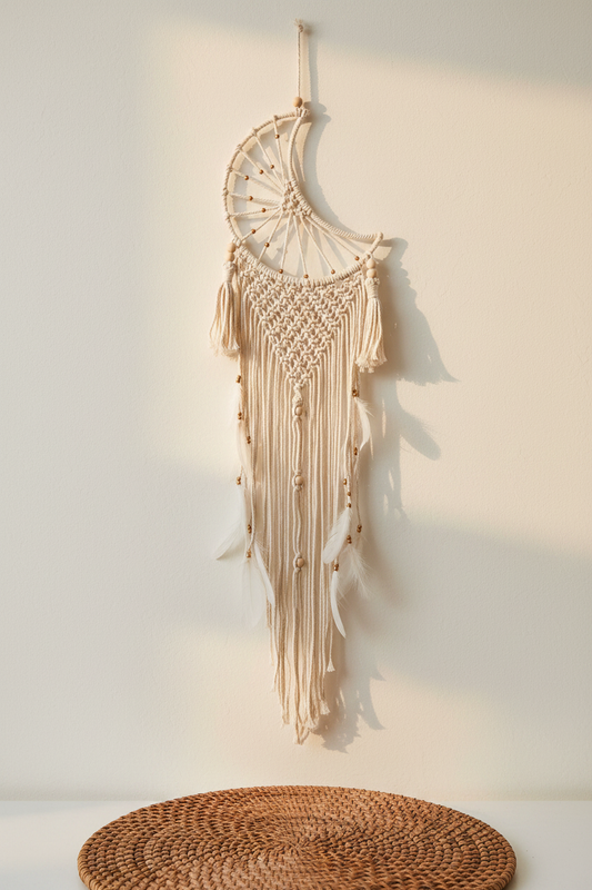 Moon Macramé Dreamcatcher Lifestyle