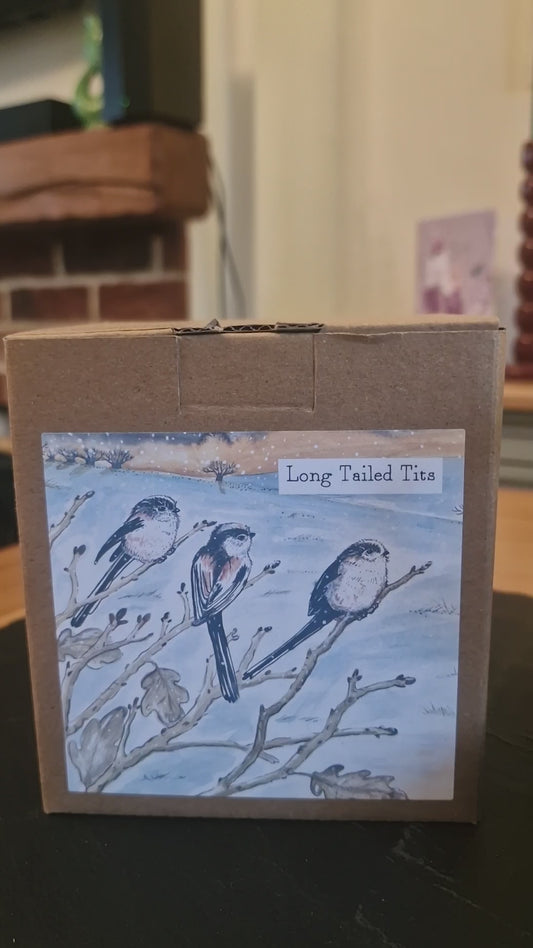 Long-Tailed Tits Bone China Mug with Gift Box