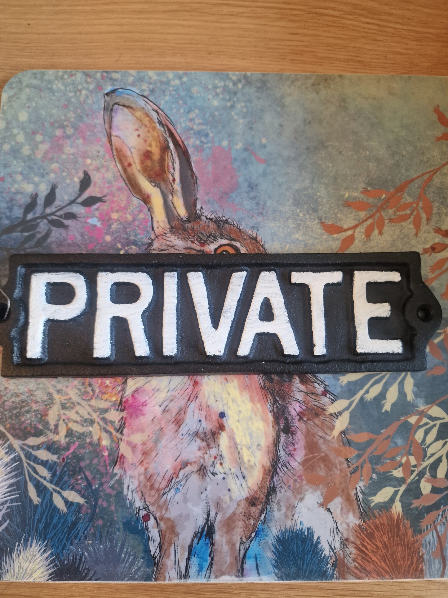 Private Cast Iron Wall Sign