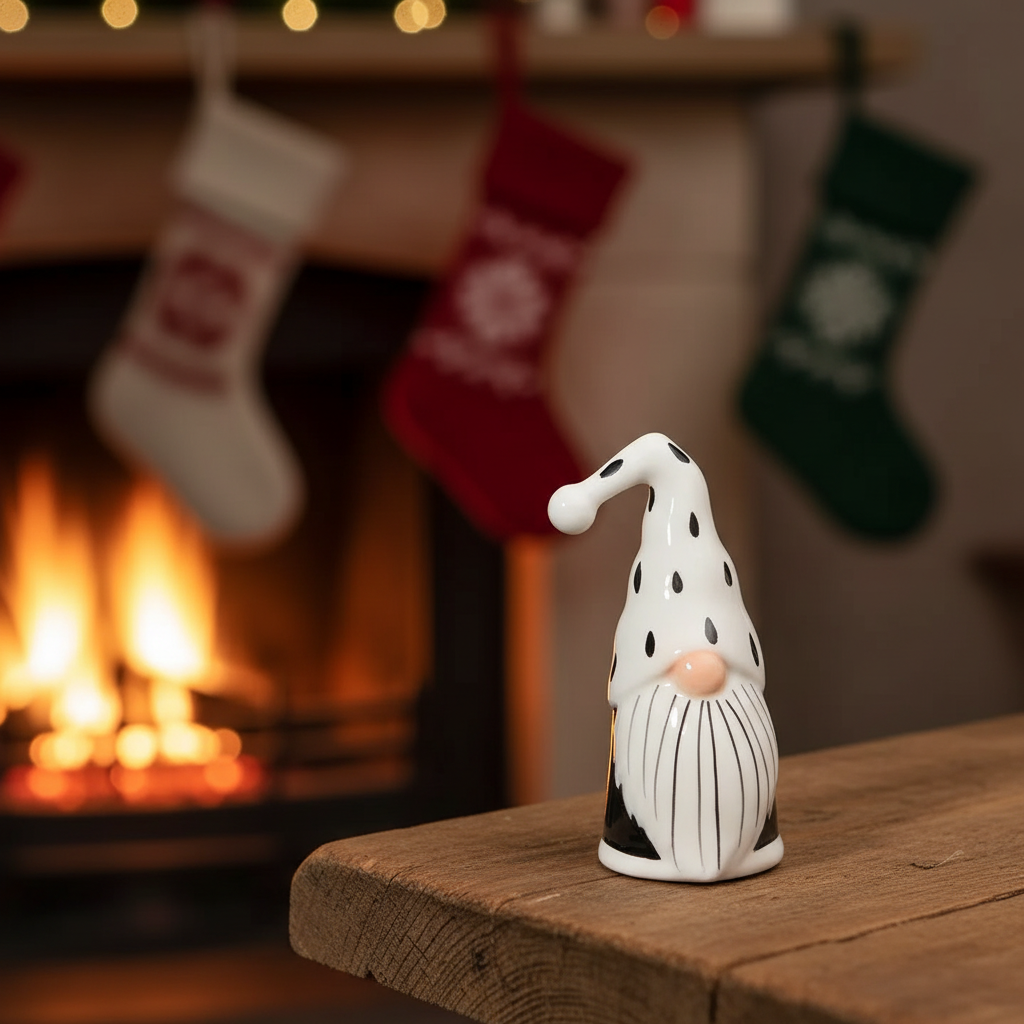 Santa Gonk - Fireplace Shot