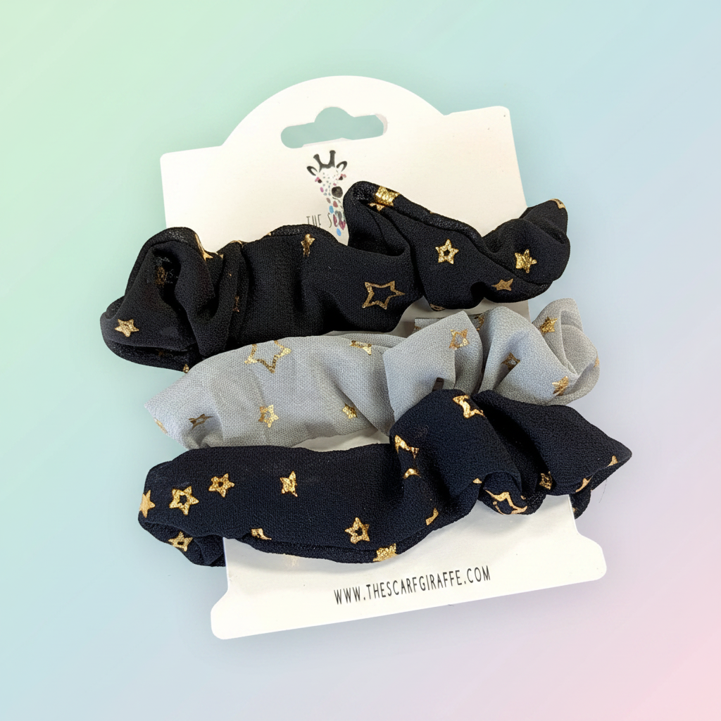 Stars Scrunchies - Pastel Background