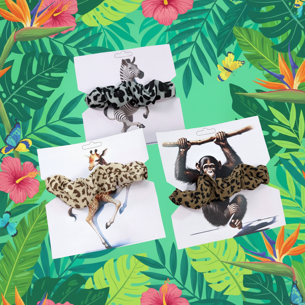 Zoo Scrunchies - Jungle Background
